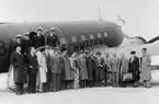 Premiärturen för Norrlandsflyget, Malmö - Luleå 11/9 1944. 
Flygplanet 