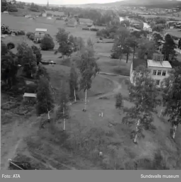 Nyhems gård på gravfälten i Högom 1949.