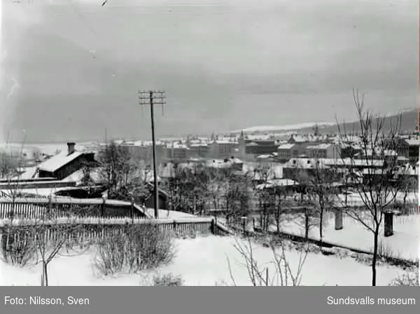 Vy från Stadsbacken söderut.