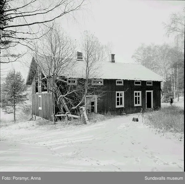 Kyrkskolan i Tuna. Dokumentation inför rivning 1997. Peter Sundborg