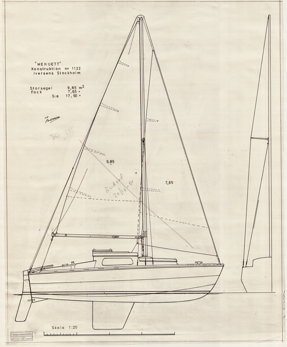 Segelritning (6,2x2,09/17,5)