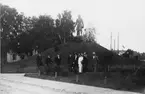 Posttjänstemännens förening vid Anders Zorns Gustav Vasa staty i Mora 1909.