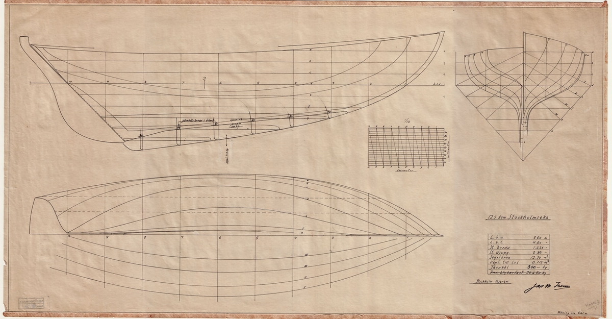 Ritning -Sjöhistoriska museet / DigitaltMuseum