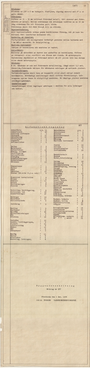 Byggnadsbeskrivning (5 blad)