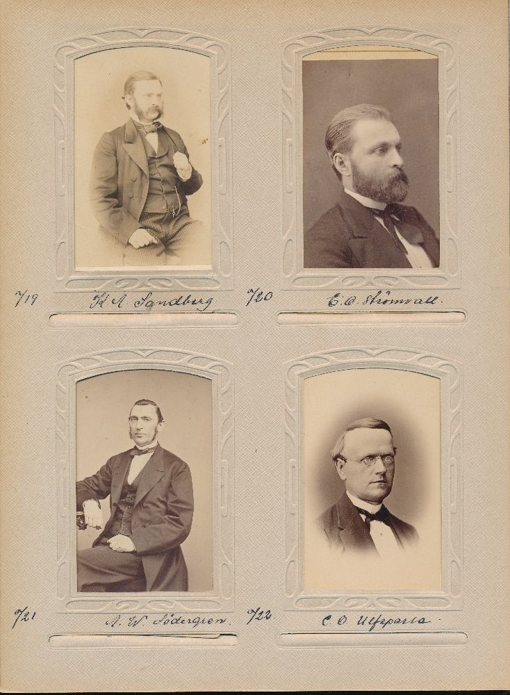 Porträtt av Carl Otto Ulfsparre, postmästare i Härnösand 1874-1899.