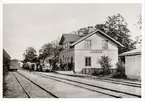 Järnvägsstationen i Tidaholm på 1880-talet.
