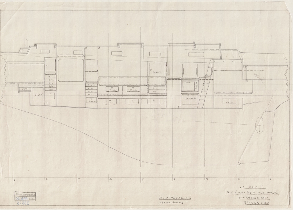 inredning, styrbordssida
