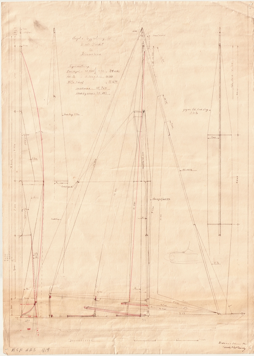 Segel och riggritning