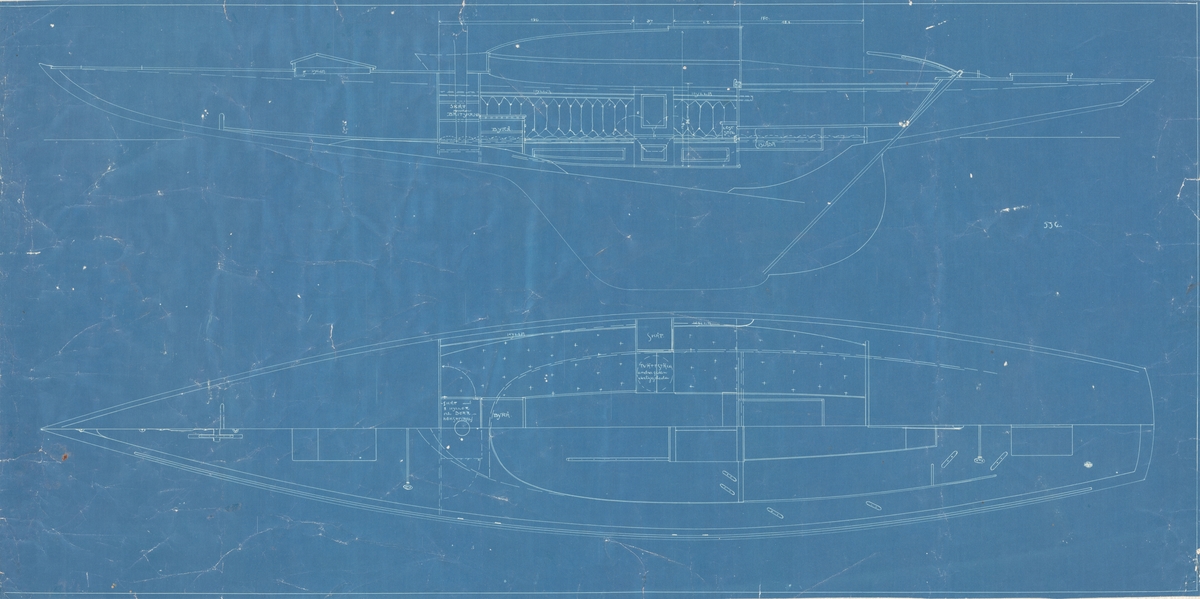 Inredningsritning i plan och profil