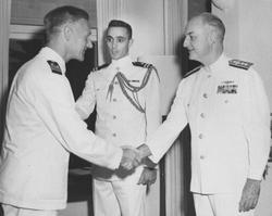 Älvsnabbens långresa 1966/67. Mottagning Pearl Harbor, Honol