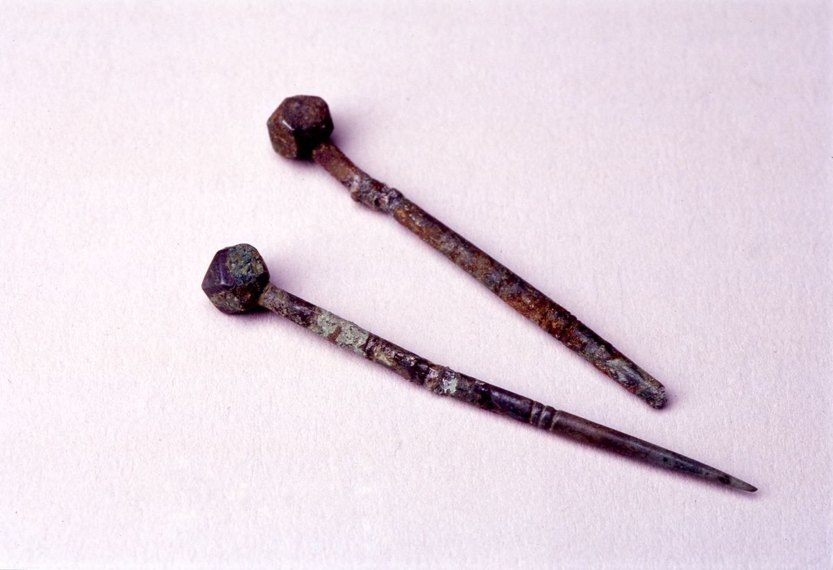 Dräktnålar föremålen tillhör Blekinge Museum