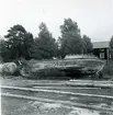 Kompositbyggd fiskebåt.
Hälsingland, Bergsjö tingslag, Jättendals socken, Mellanfjärden.