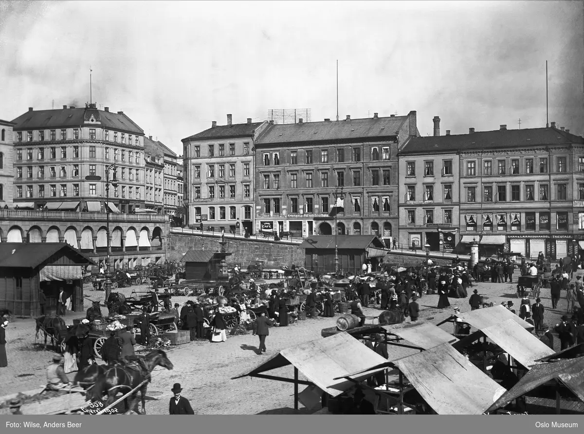 torg, torghandel, boder, mennesker, hestekjøretøyer, basarer, bygårder, bibliotek