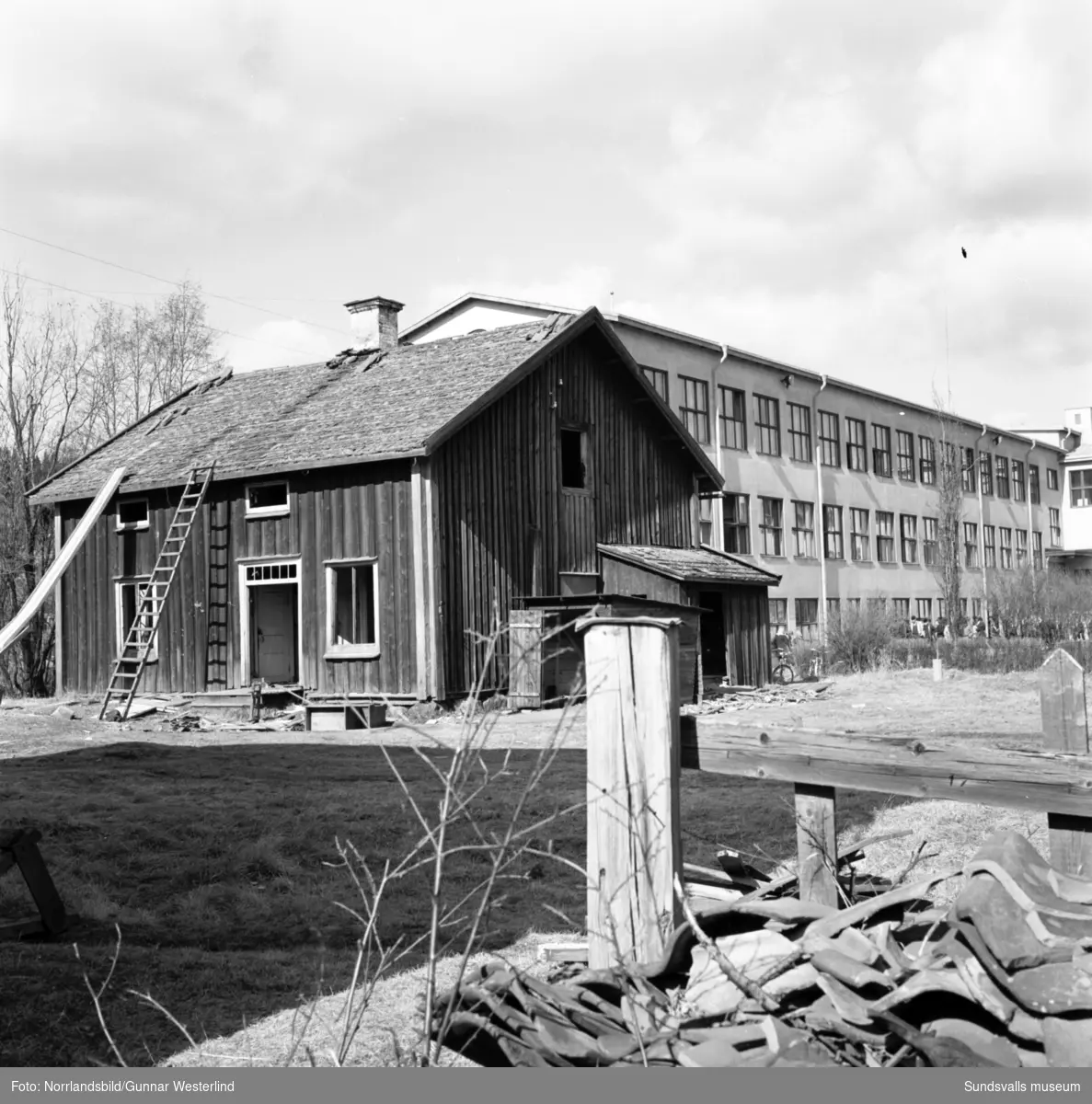 Gamla hus som ska rivas i Timrå.