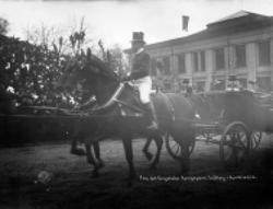 kong Edward og dronning Alexandras besøk, kortesje, publikum