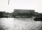 Skärgårdsbåtar och färjor vid Logården, Skeppsbron, Stockholm.