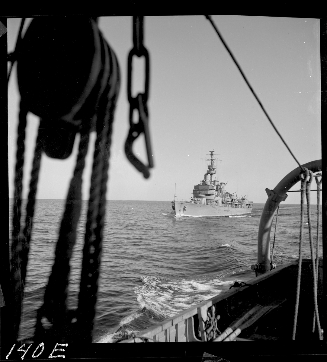 Kryssaren GOTLAND, juli 1950.