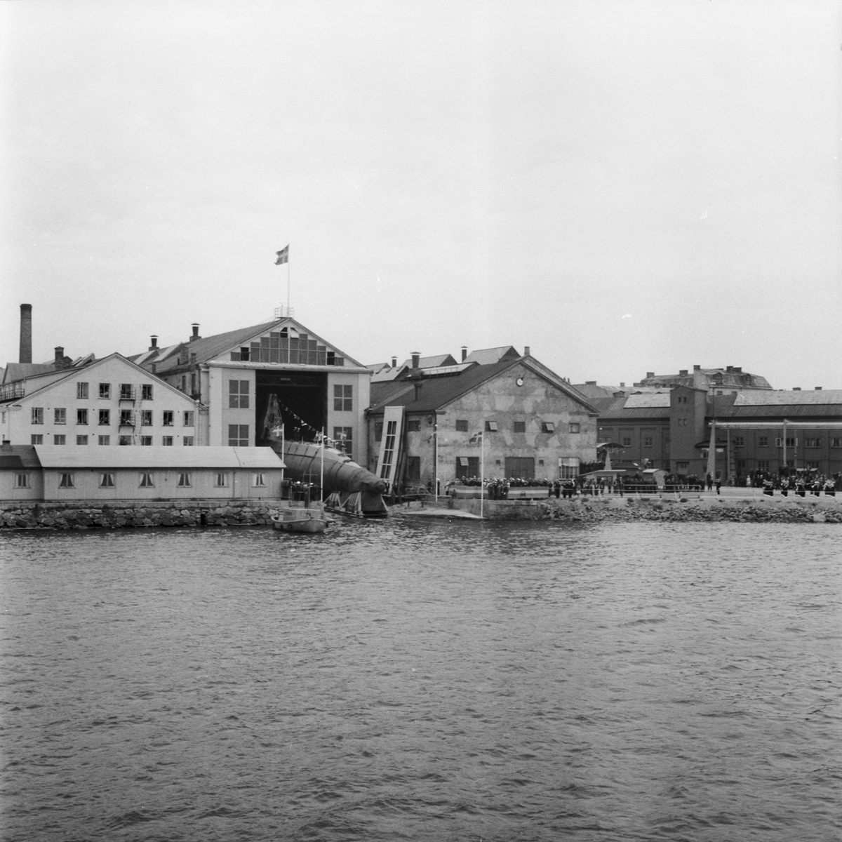 Ubåten Gripen sjösättning
