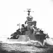 Jagaren Halland (18) under Operation Nordkust 1957.