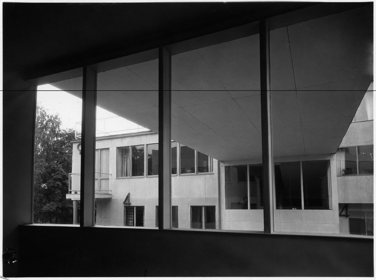 Stockholmsutställningen 1930
Hall 36, hyreslägenheter, exteriör inifrån.