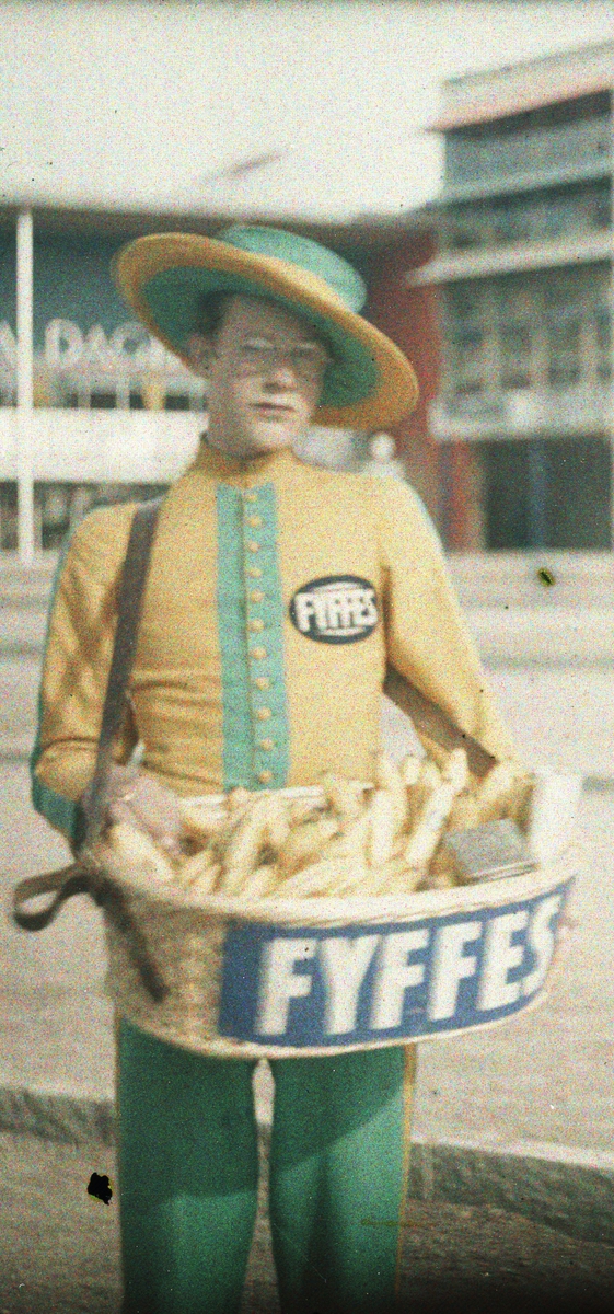 Försäljning av Fyffes bananer.
Stockholmsutställningen 1930