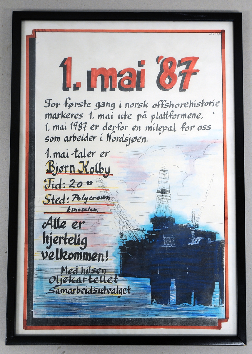 Innrammet plakat.