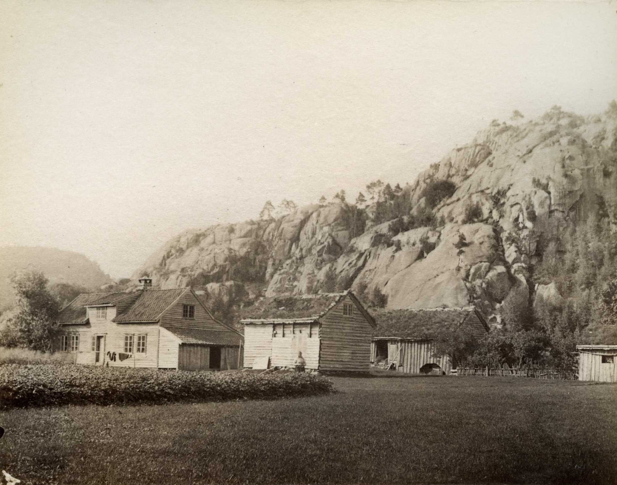 Hus, tun, fjell