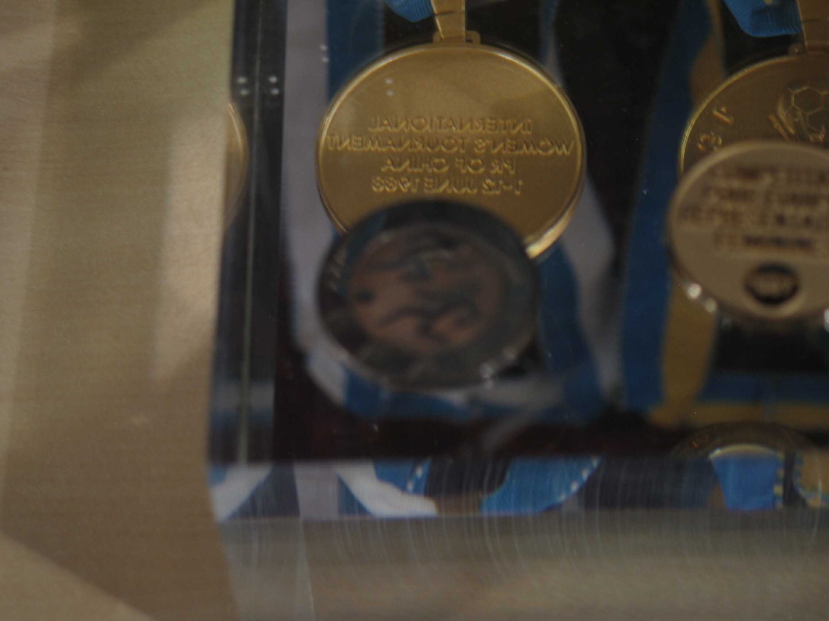 8 stk. medaljer fra EM og VM.