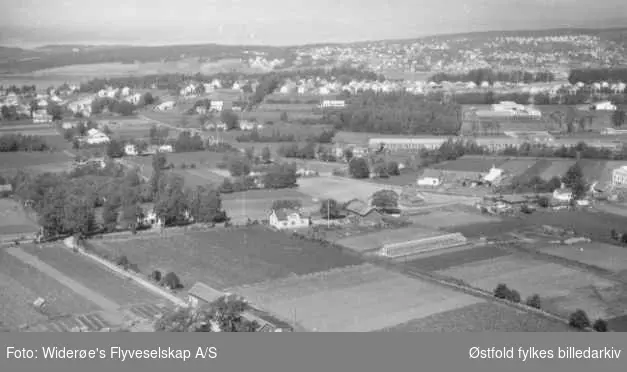 oversiktsbilde, gartneri, gårdsbruk, skråfoto,