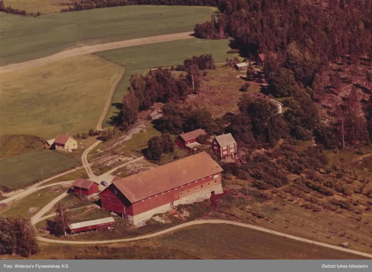 gårdsbruk, skråfoto, 