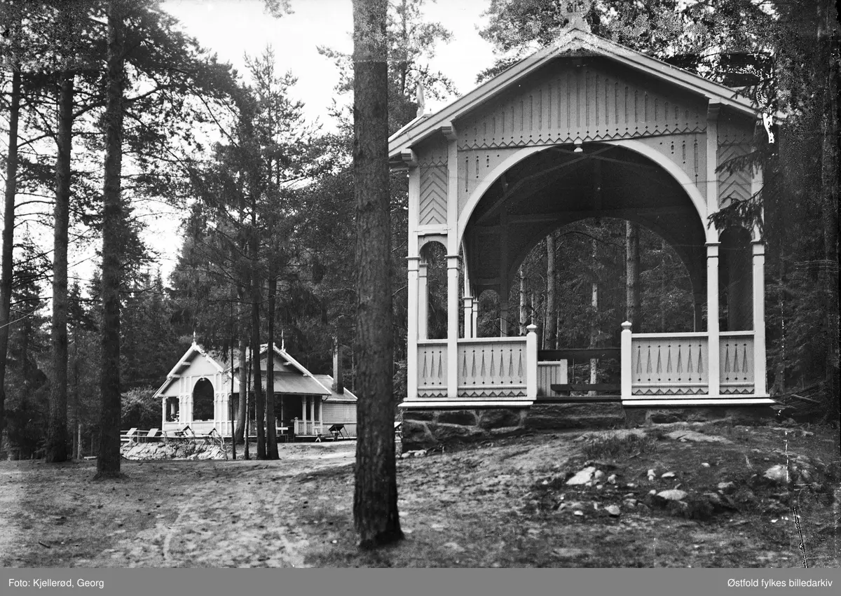 Elverum, kafe i sveitserstil, lysthus/paviljong.