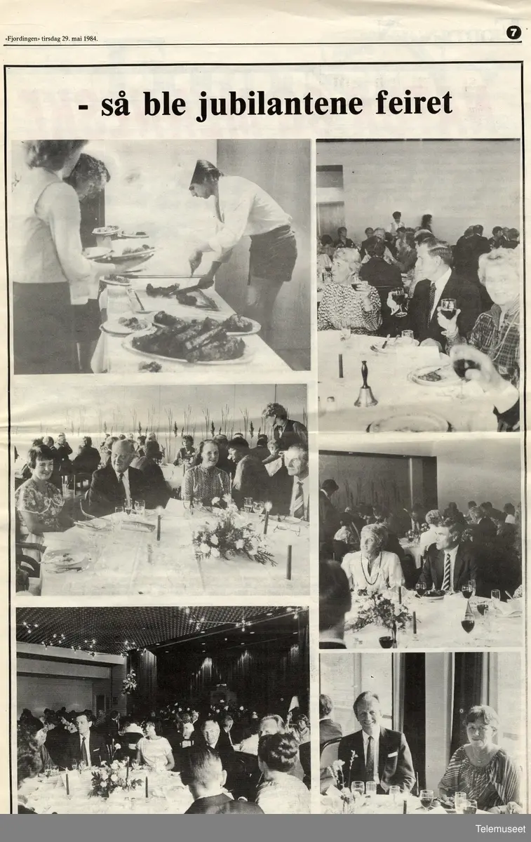 IBM - veteraner i Loen 1984 - 25 års klubb - avisutklipp
