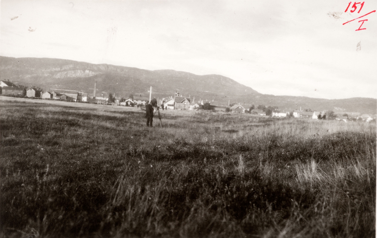 GEODESI. Basismåling: Værnes, fra basismålingen på Værnes.