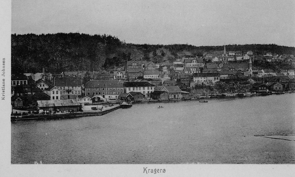 Postkortserie fra Kragerø før 1900, 10 stk