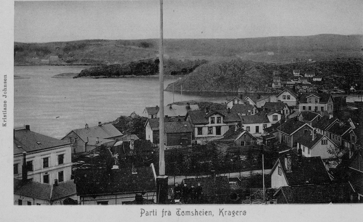 Postkortserie fra Kragerø før 1900, 10 stk
