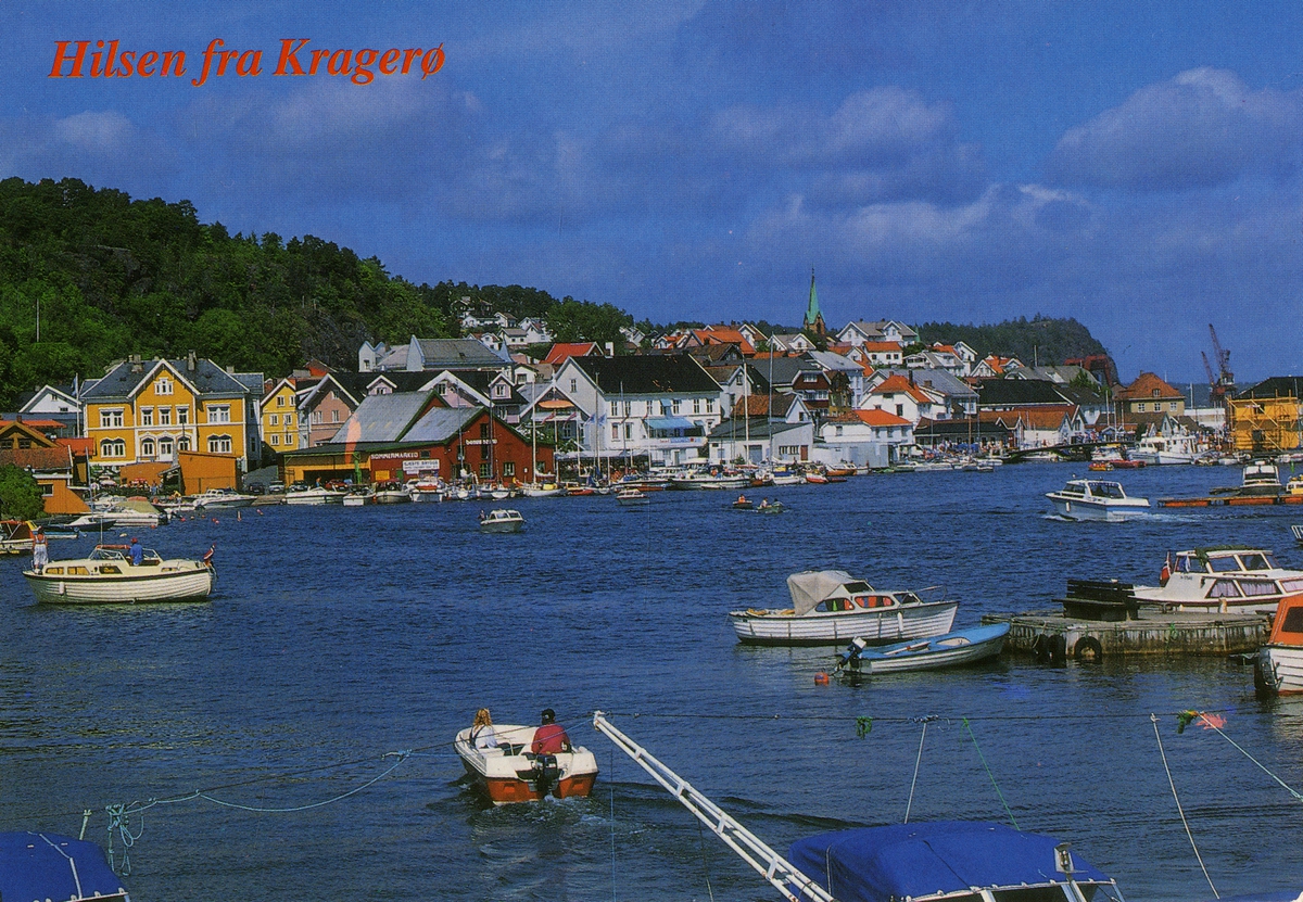 Kragerø fra Gunnarsholmen mot byen