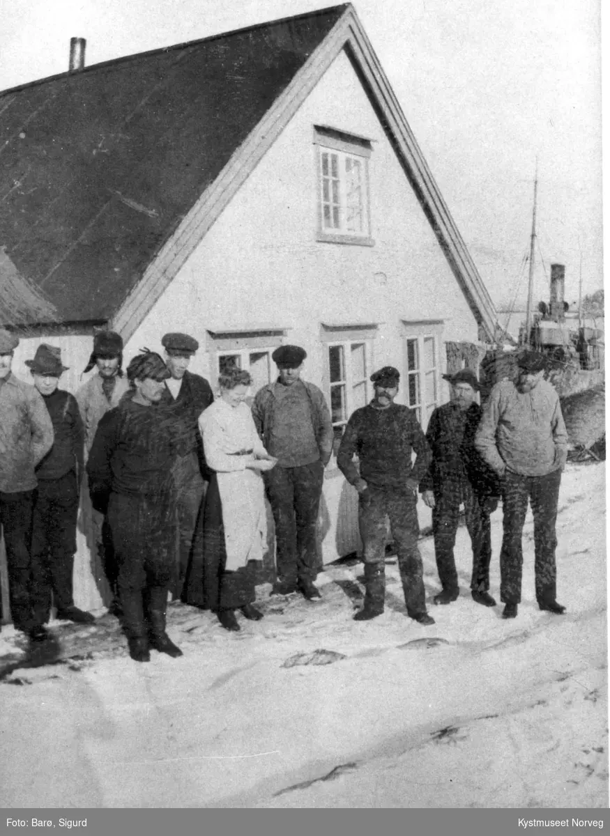 Flatanger, fra vinterfisket i Fiskeværet Villa