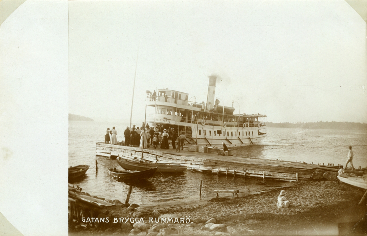 Gatans brygga, Runmarö