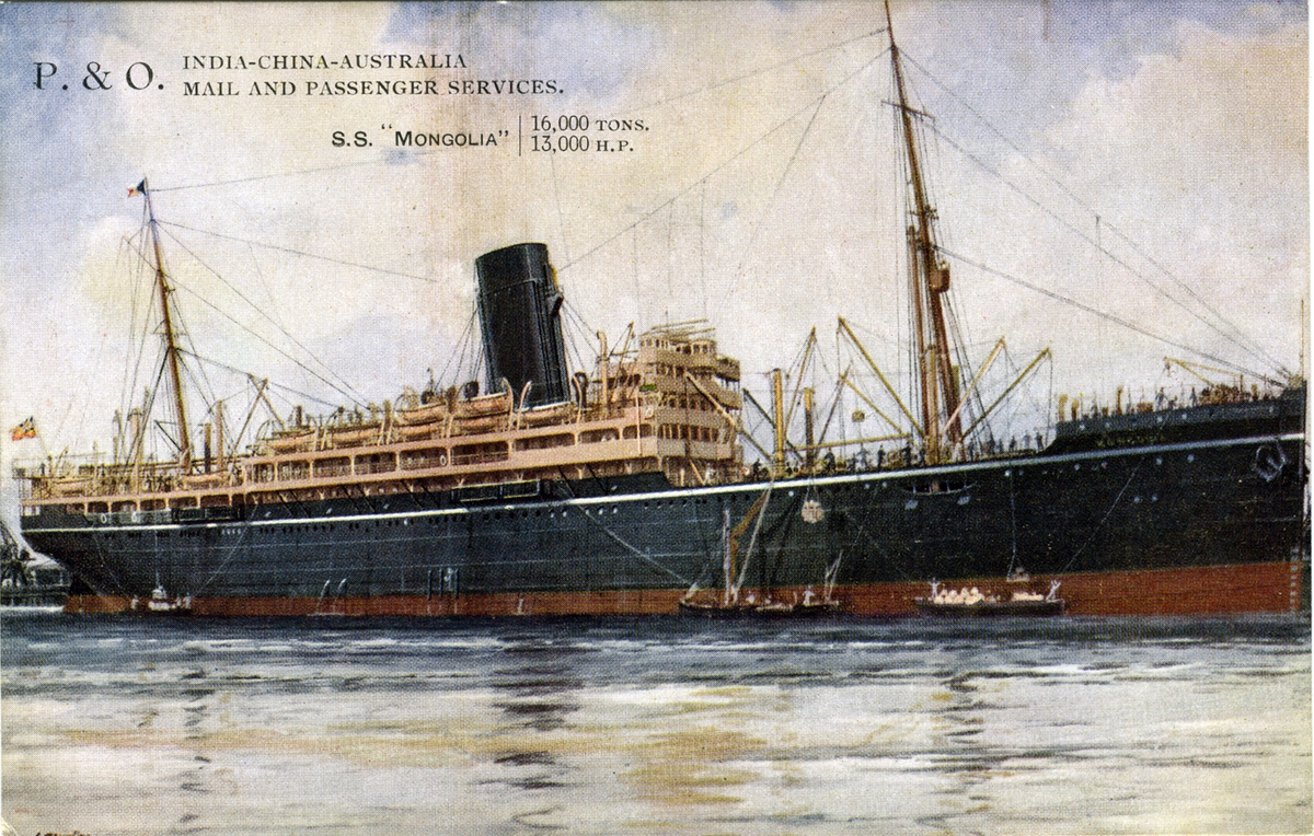P. & O. India-China-Australia Mail and Passenger Services.
S.S. "Mongolia"...