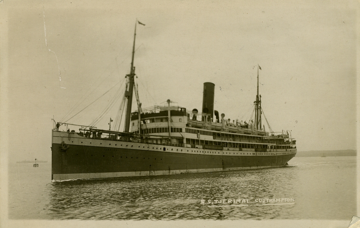 S.S. "Tjerimal", Southampton