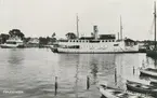 Passagerarångfartyget Kalmarsund av Kalmar i Färjestadens hamn.