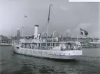 S/S BELLEVUE (ex OSLO) på ingående till Helsingborg den 14/7 1955.