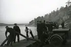 Eldsläckningsövning på Märsgarn år 1948.