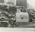 Den nya ångpannan lyftes ombord i S/S Mariefred vid Norra Hammarbyhamnen den 11:e mars år 1983.