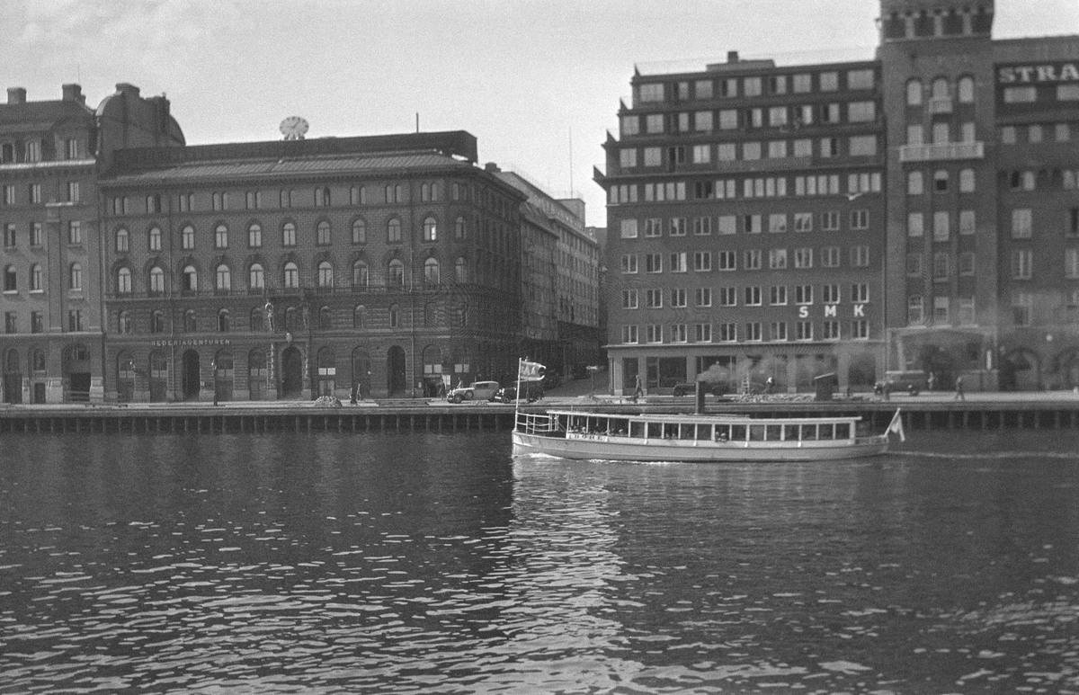 Ångslupen M/S BORE i Nybroviken, Stockholm.