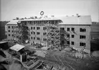 Flerbostadshus under byggnation, Uppsala 1935