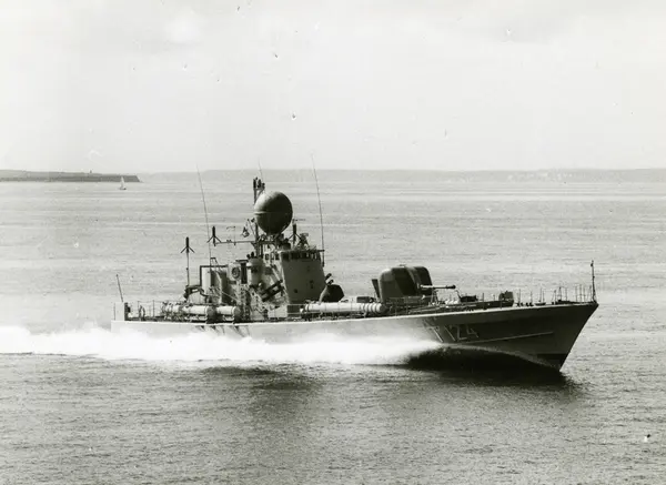 Castor (T 124) till sjöss. Systerfartyg till Spica.