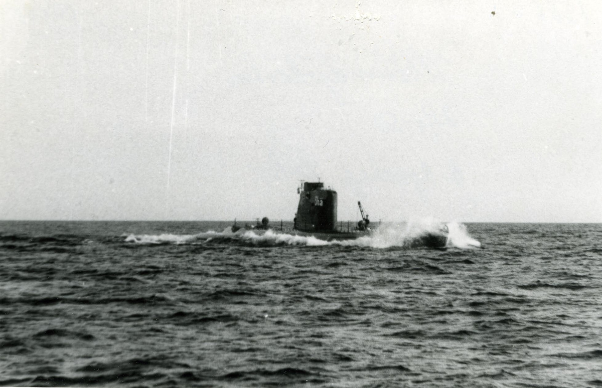 U-båten Sjöhästen år 1950.