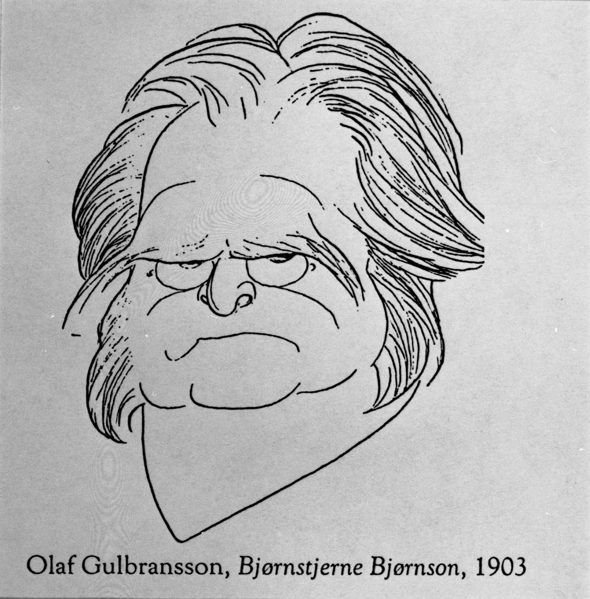 Karikatur, Bjørnson, Gulbransson