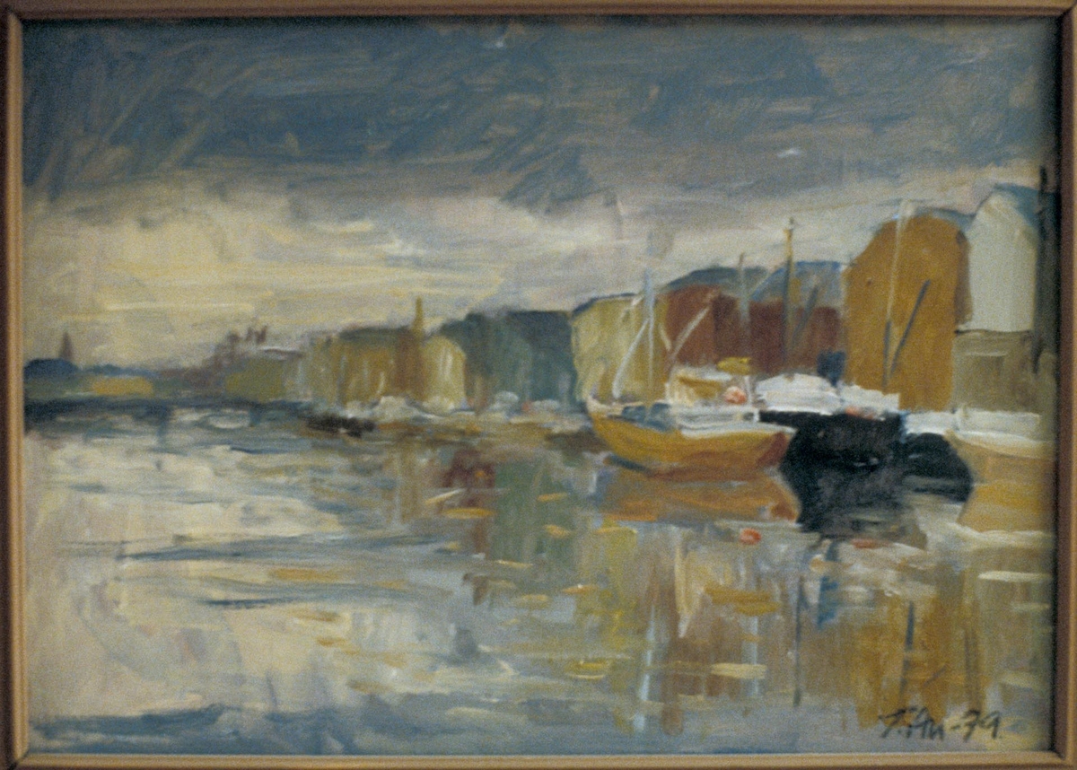 Morgen ved kaia [Maleri]